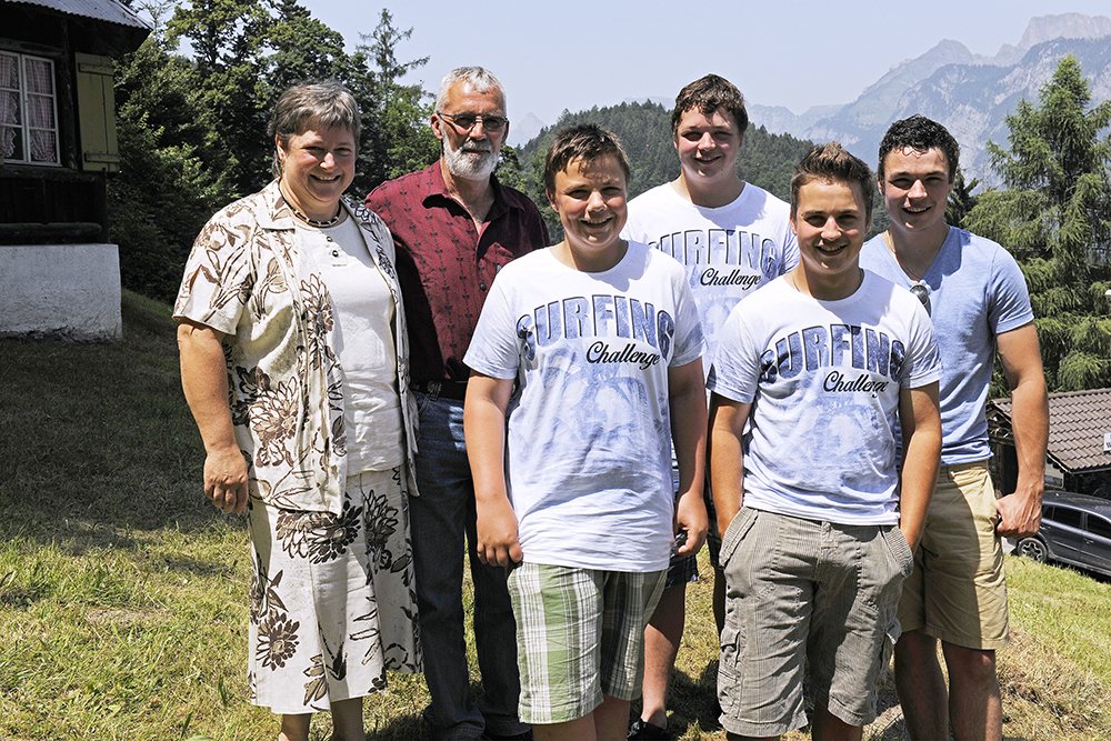 Familie Ackermann-Willi. Bild: Comet Photoshopping GmbH, Ueli Meier